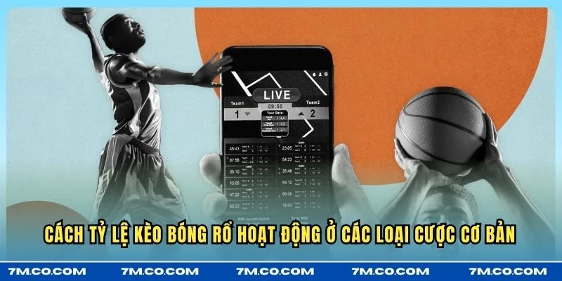 Cách tỷ lệ kèo bóng rổ hoạt động ở các loại cược cơ bản