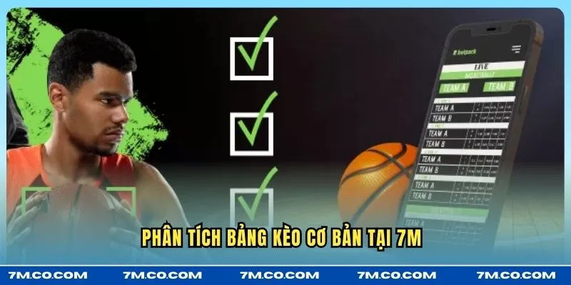 Phân tích bảng kèo cơ bản tại 7M 