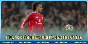 Số liệu thống kê về Joshua Zirkzee mùa 24/25 đang rất tệ hại